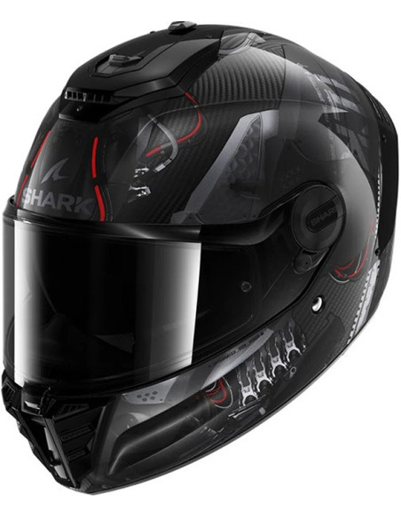 CASCO SHARK SPARTAN RS CARBON XBOT ANTHRAC RED DAA