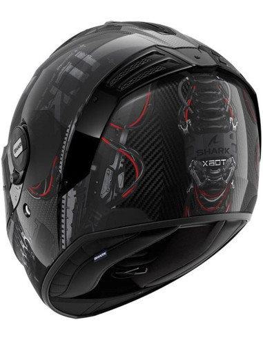 CASCO SHARK SPARTAN RS CARBON XBOT ANTHRAC RED DAA