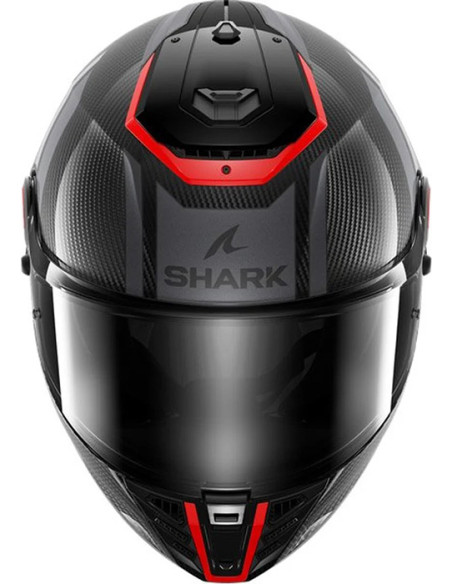 CASCO SHARK SPARTAN RS CARBON SHAWN GREY RED DOS
