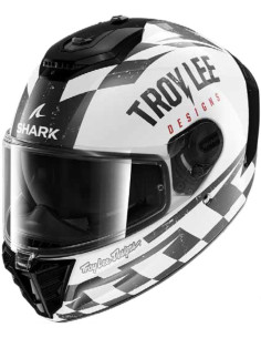 CASCO SHARK SPARTAN RS RACESHOP WHITE WKR