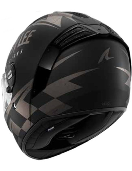 CASCO SHARK SPARTAN RS RACESHOP MATT BLACK KAS