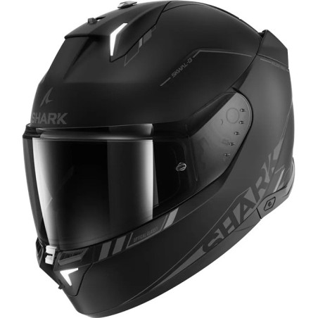 CASCO SHARK SKWAL i3 BLANK MATT BLACK KMA