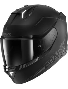 CASCO SHARK SKWAL i3 BLANK BLACK KAR