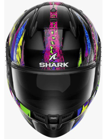 Casco Shark D-Skwal 3 Fawn Violet Yellow KVY