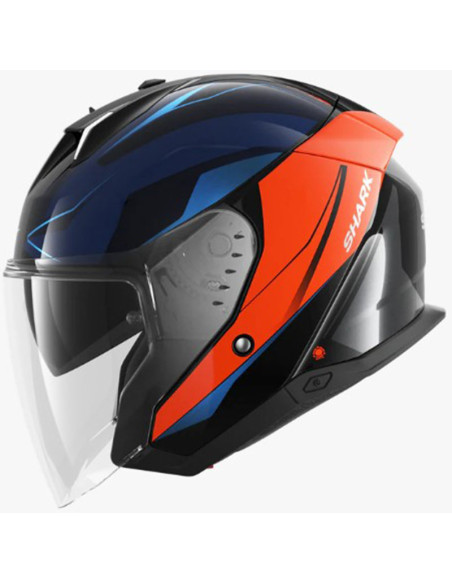 Casco Shark Skwal I3 Jet Mekarium Chrom Orange KUO