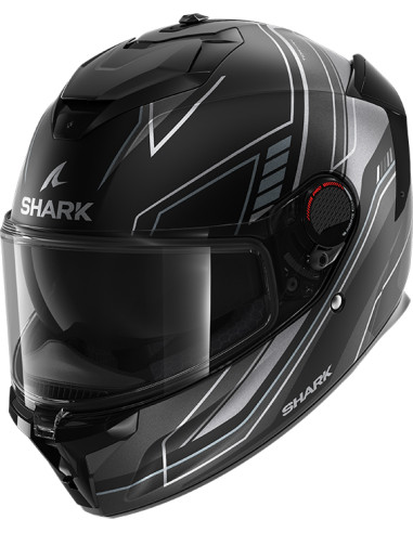 CASCO SHARK SPARTAN GT PRO TORYAN BLACK GREY KAA