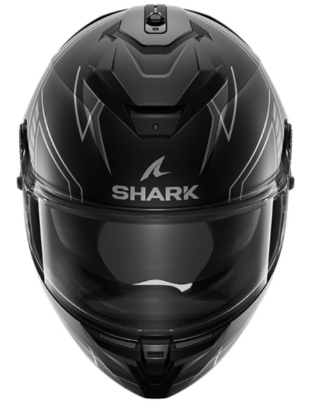 CASCO SHARK SPARTAN GT PRO TORYAN BLACK GREY KAA