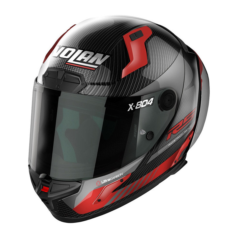 CASCO NOLAN X-804 RS CARBON HOT LAP RED 013