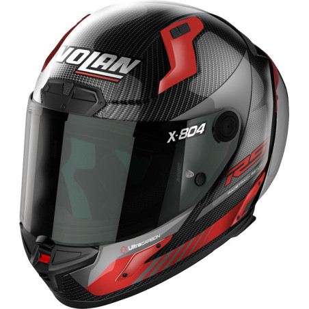 CASCO NOLAN X-804 RS CARBON HOT LAP RED 013