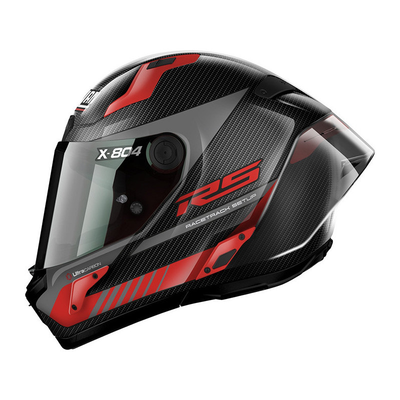 CASCO NOLAN X-804 RS CARBON HOT LAP RED 013