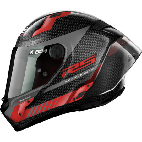CASCO NOLAN X-804 RS CARBON HOT LAP RED 013