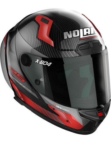 CASCO NOLAN X-804 RS CARBON HOT LAP RED 013