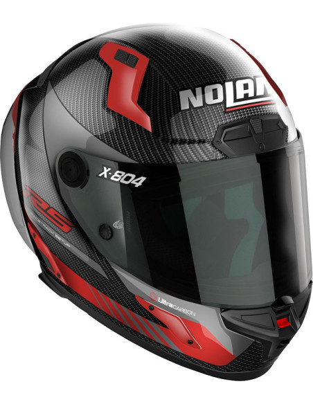 CASCO NOLAN X-804 RS CARBON HOT LAP RED 013