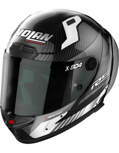 CASCO NOLAN X-804 RS CARBON HOT LAP WHITE 012