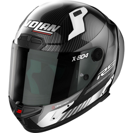 CASCO NOLAN X-804 RS CARBON HOT LAP WHITE 012