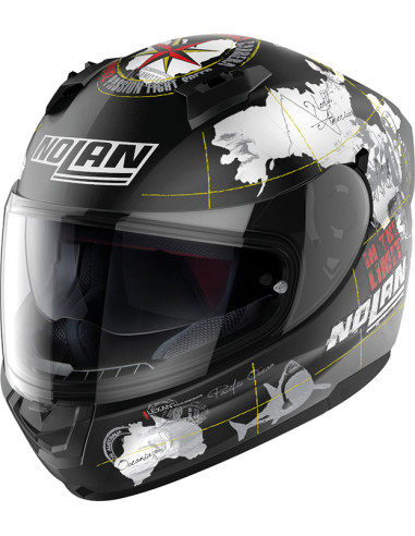 CASCO NOLAN N60-6 C  CHECA FLAT BLACK 49