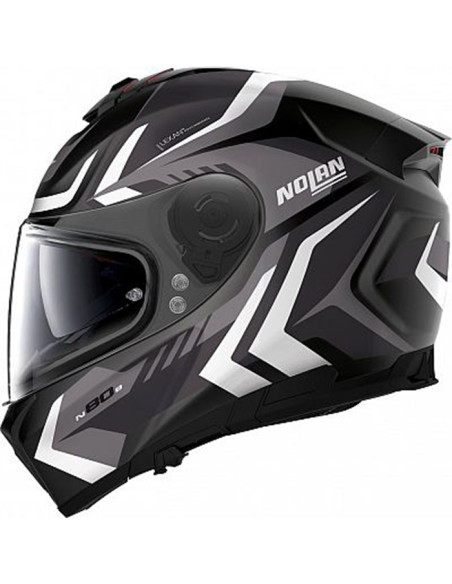 CASCO NOLAN N80-8 RUMBLE N-COM 58 BLACK / GREY