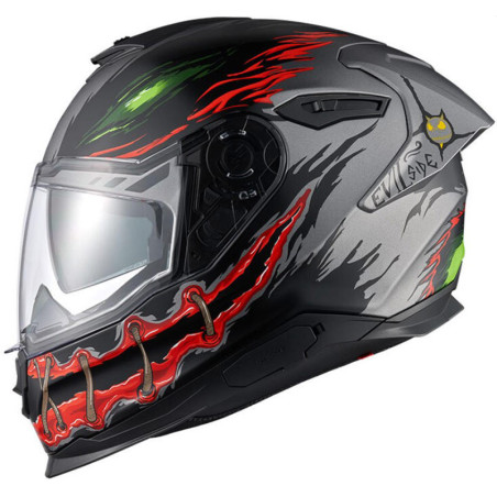 CASCO NEXX Y 100R NIGHT RIDER MATT TITANIUM 