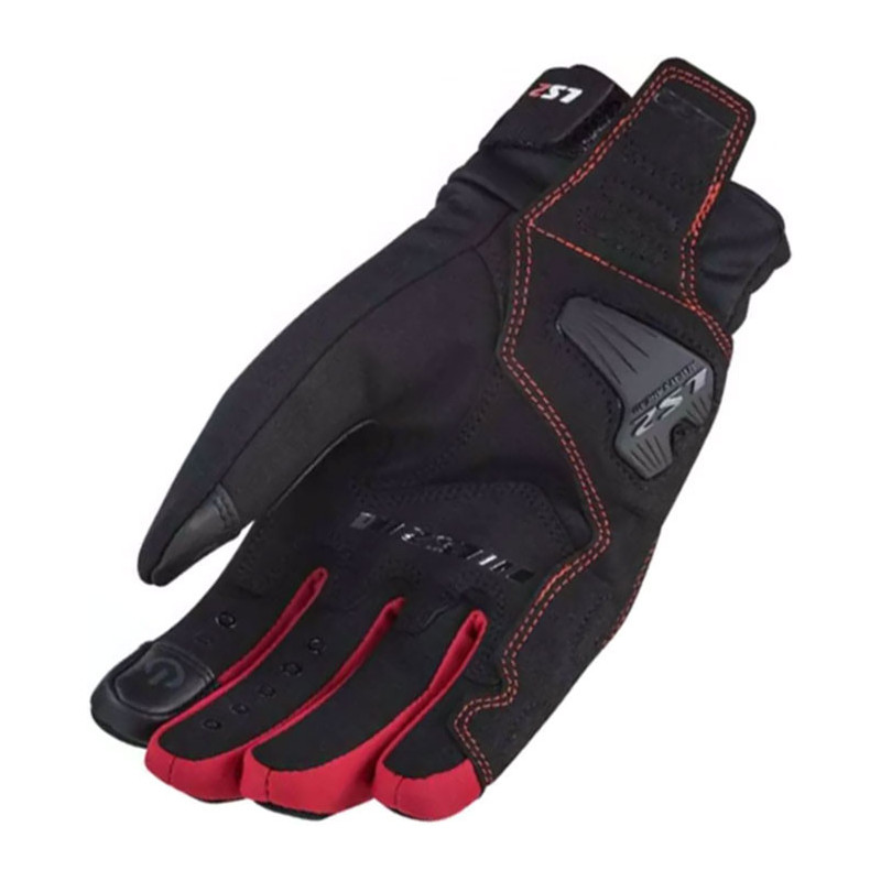 GUANTE LS2 JET 2 BLACK RED