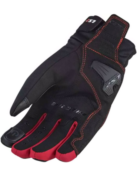 GUANTE LS2 JET 2 LADY BLACK RED