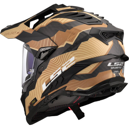 Casco LS2 MX701 Trick Carbon Matt Brown