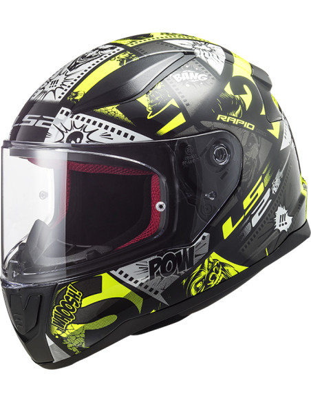 CASCO LS2 FF353 RAPID MINI VIGNETTE BLACK H-V YELL