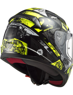 CASCO LS2 FF353 RAPID MINI VIGNETTE BLACK H-V YELL 2