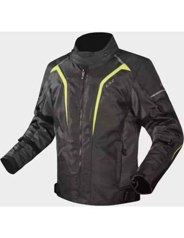 CHAQUETA LS2 SEPANG MAN BLACK GREY YELLOW