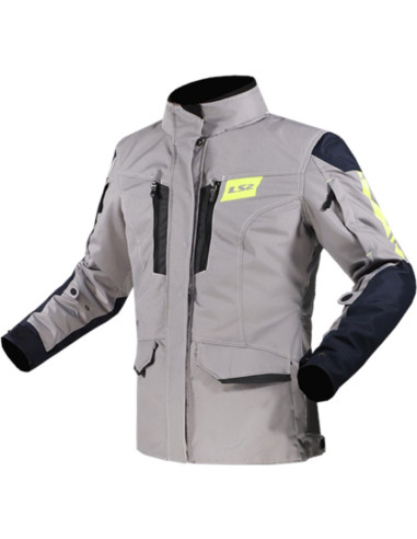 CHAQUETA LS2 METROPOLIS EVO LADY GREY YELLOW