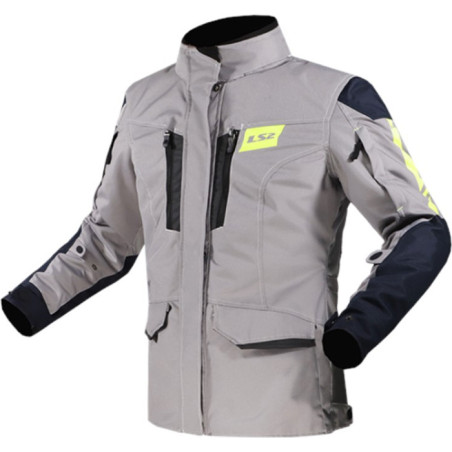 CHAQUETA LS2 METROPOLIS EVO LADY GREY YELLOW