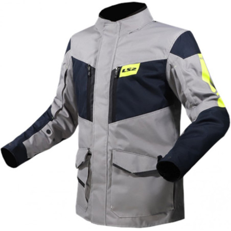 CHAQUETA LS2 METROPOLIS EVO MAN GREY YELLOW