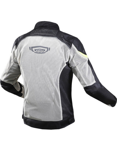 CHAQUETA LS2 AIRY EVO LADY BLACK GREY YELLOW