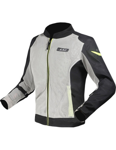 CHAQUETA LS2 AIRY EVO BLACK GREY YELLOW