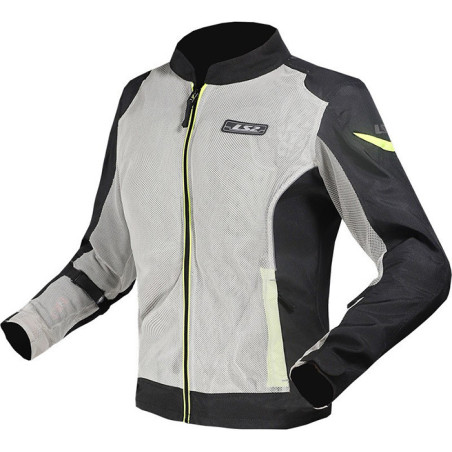 CHAQUETA LS2 AIRY EVO BLACK GREY YELLOW