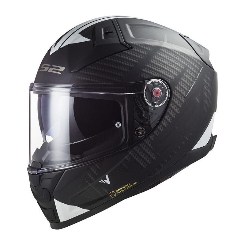 CASCO LS2 FF811 VECTOR II SPLITTER BLACK WHITE