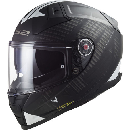 CASCO LS2 FF811 VECTOR II SPLITTER BLACK WHITE