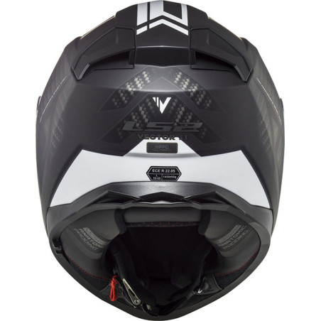 CASCO LS2 FF811 VECTOR II SPLITTER BLACK WHITE