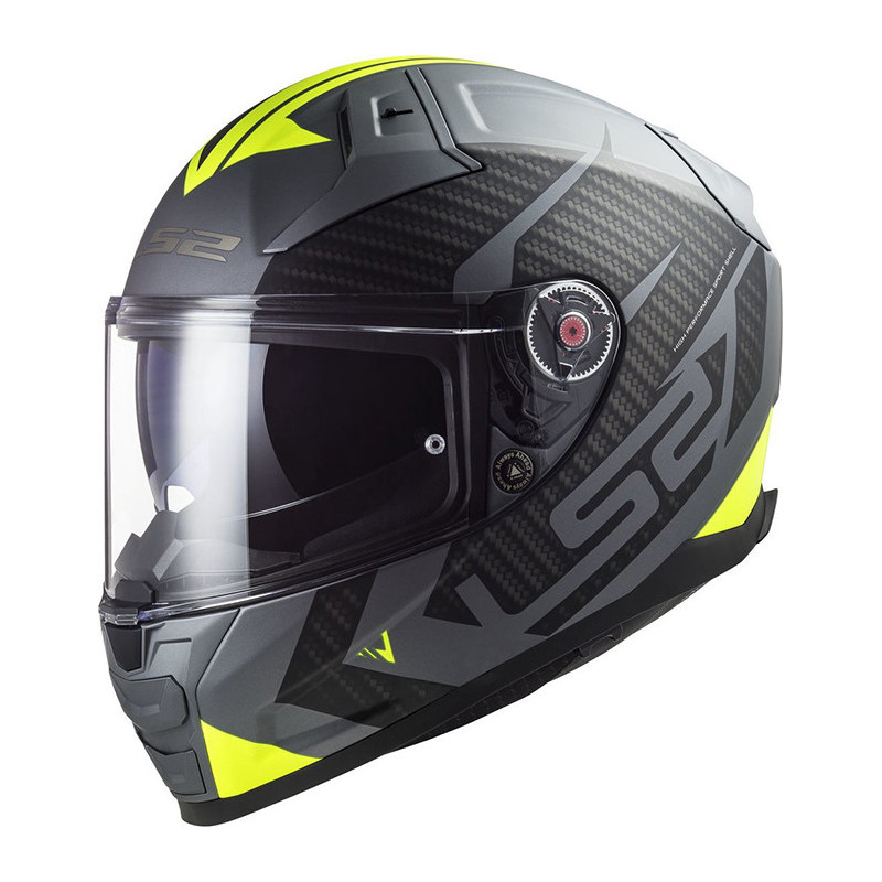 CASCO LS2 FF811 VECTOR II SPLITTER TITANIUM YELLOW