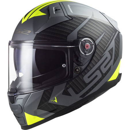 CASCO LS2 FF811 VECTOR II SPLITTER TITANIUM YELLOW