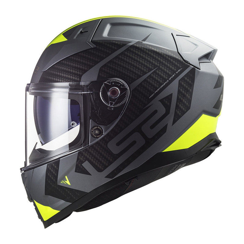 CASCO LS2 FF811 VECTOR II SPLITTER TITANIUM YELLOW