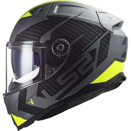 CASCO LS2 FF811 VECTOR II SPLITTER TITANIUM YELLOW