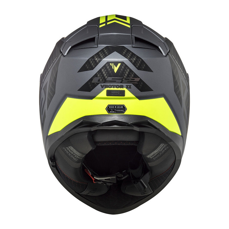 CASCO LS2 FF811 VECTOR II SPLITTER TITANIUM YELLOW