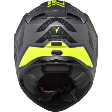 CASCO LS2 FF811 VECTOR II SPLITTER TITANIUM YELLOW