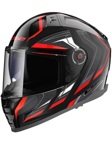 CASCO LS2 FF811 VECTOR II ALIZER BLACK RED