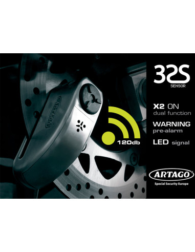 CANDADO ARTAGO 32 S SENSOR ALARM   WARNING