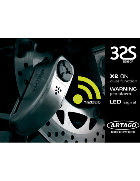CANDADO ARTAGO 32 S SENSOR ALARM   WARNING