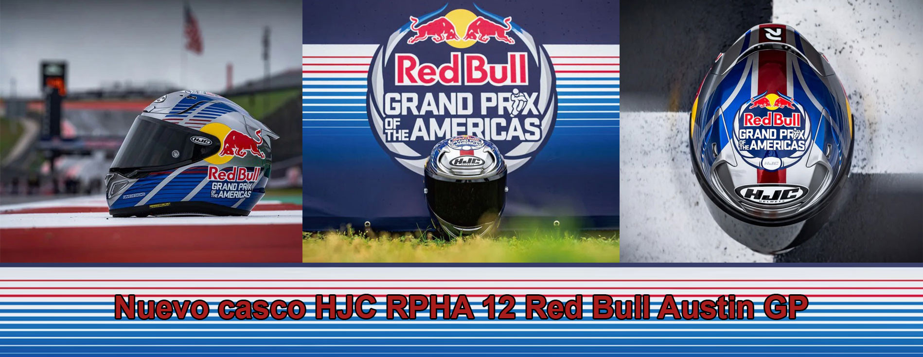 Casco HJC RPHA 12 Red Bull Austin GP MC21